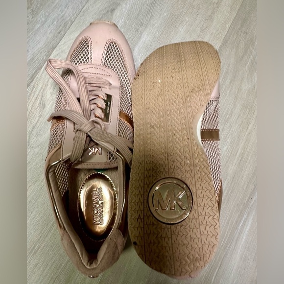 Michael Kors Maggie Trainer Pink Blush Rose Gold Size 8M - Picture 8 of 8
